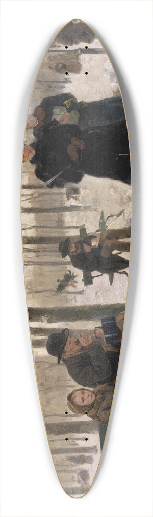 Hans Bachmann - Was die Strae erzhlt 39.3 inch art pintail longboard deck