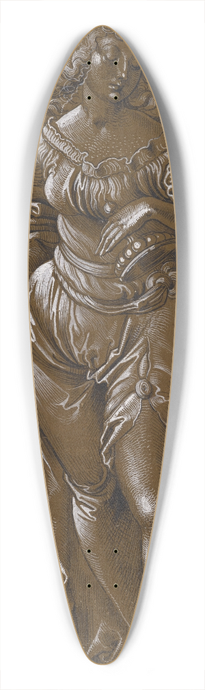 Hans Baldung - Allegorische Frauengestalt, einen Pokal haltend (Fortuna) 39.3 inch art pintail longboard deck