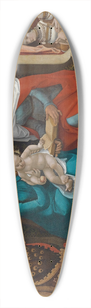 Hans Baldung - Markgraf Christoph I. von Baden mit seiner Familie in Anbetung vor der Heiligen Anna Selbdritt 39.3 inch art pintail longboard deck