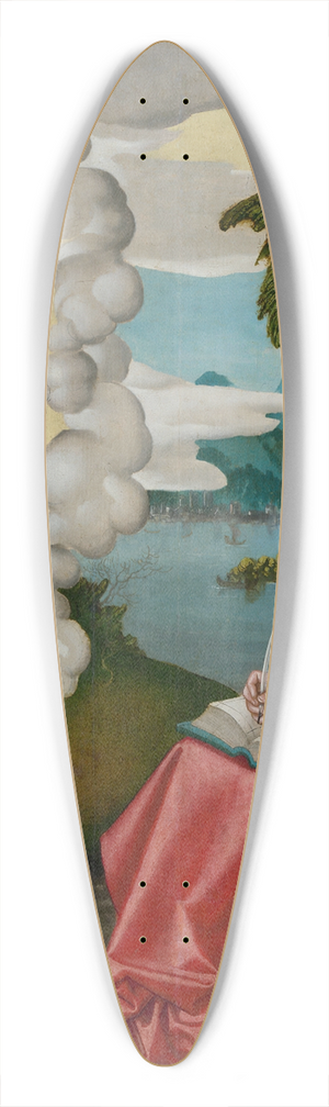Hans Baldung - Saint John on Patmos 39.3 inch art pintail longboard deck