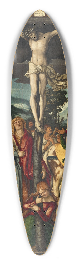 Hans Baldung - The Crucifixion of Christ 39.3 inch art pintail longboard deck
