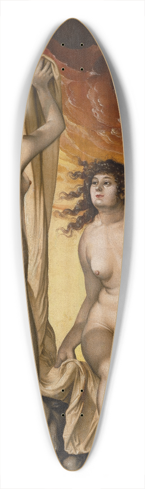 Hans Baldung - Two Witches 39.3 inch art pintail longboard deck