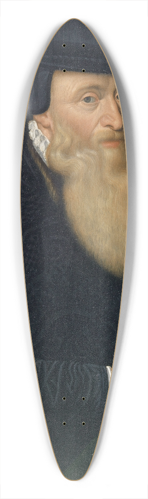 Hans Bock the Elder - Portrait of Johannes Oporinus 39.3 inch art pintail longboard deck