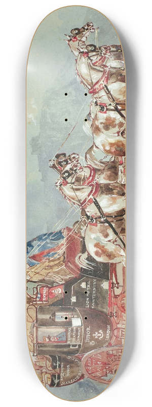 Charles B. Newhouse - The Dover Express 8.25 inch art skate deck Charles B. Newhouse - The Dover Express 8.25 inch art skate deck