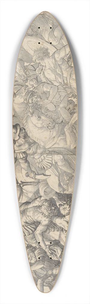 Hans Bock the Elder - Schlachtszene 39.3 inch art pintail longboard deck