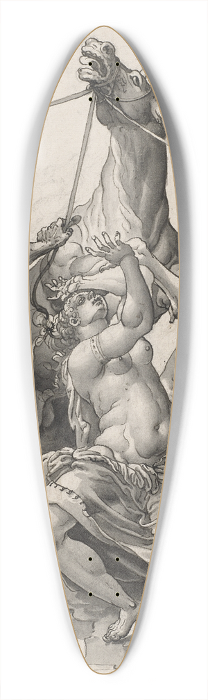 Hans Bock the Elder - The Farnese Bull 39.3 inch art pintail longboard deck