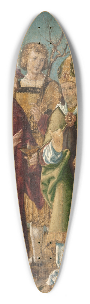 Hans Burgkmair The Elder - Sieben heilige Nothelfer 39.3 inch art pintail longboard deck
