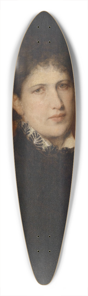 Hans Canon - Bildnis einer Frau mit Hut 39.3 inch art pintail longboard deck