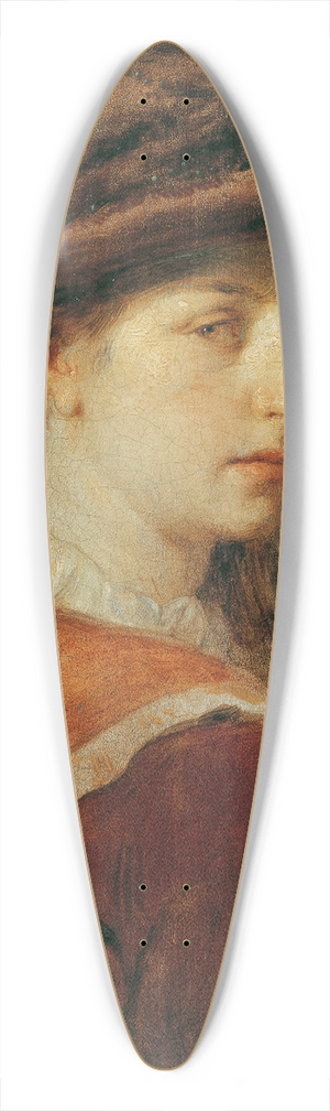 Hans Canon - Dame Mit Federhut 39.3 inch art pintail longboard deck