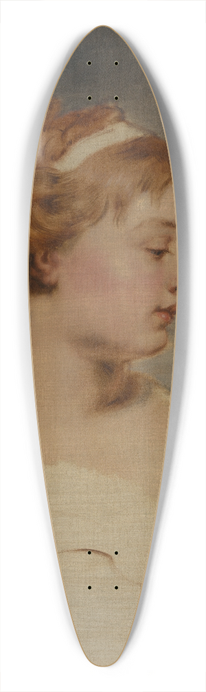 Hans Canon - Portrait of a girl 39.3 inch art pintail longboard deck