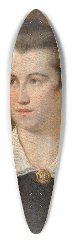 Hans Canon - Portrait of a young girl 39.3 inch art pintail longboard deck