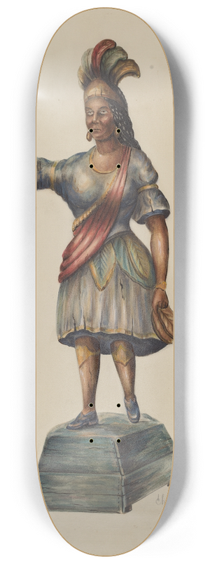 Charles Bowman - Cigar Store Indian 8.25 inch art skate deck