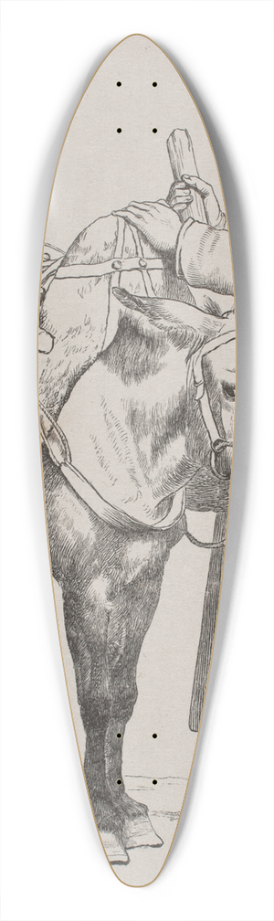 Hans Christian Henneberg - En tiggermunk med sit paksel 39.3 inch art pintail longboard deck
