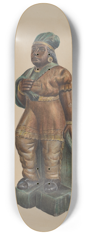 Charles Bowman - Cigar Store Indian 8.25 inch art skate deck