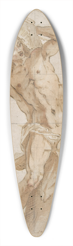 Hans Friedrich Schorer - Saint Sebastian 39.3 inch art pintail longboard deck