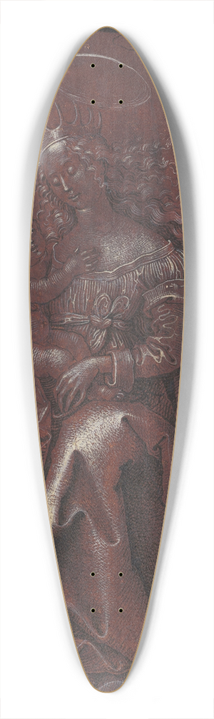 Hans Fries - The Virgin and Child on a Grassy Bench 39.3 inch art pintail longboard deck