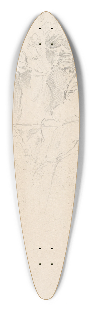 Hans Gude - Foss 39.3 inch art pintail longboard deck