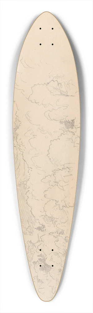 Hans Gude - Fra Bogstadveien 39.3 inch art pintail longboard deck