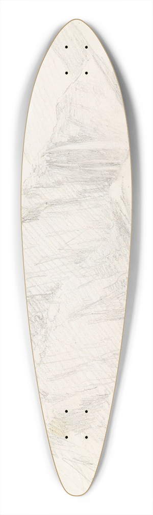 Hans Gude - Fra Feigom 39.3 inch art pintail longboard deck