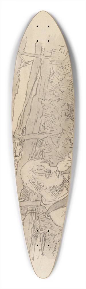 Hans Gude - Illustrasjon til En Aftenstund i et Proprietrkjkken i P. Chr. Asbjrnsen, Norske folke- og Huldre-Eventyr i Udvalg, Kjbenhavn 1879 39.3 inch art pintail longboard deck