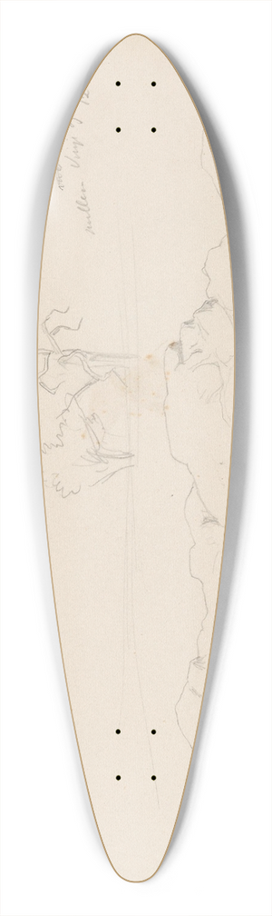 Hans Gude - Landskap mellom Vinje og Totak 39.3 inch art pintail longboard deck