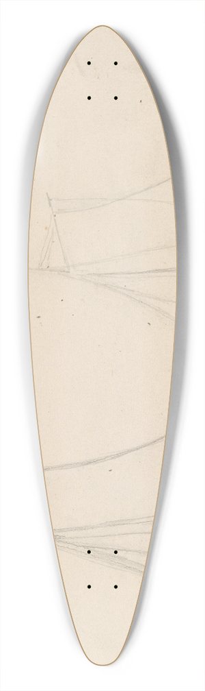 Hans Gude - Studier av jagt 39.3 inch art pintail longboard deck