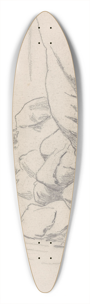 Hans Gude - Svaberg 39.3 inch art pintail longboard deck Hans Gude - Svaberg 39.3 inch art pintail longboard deck