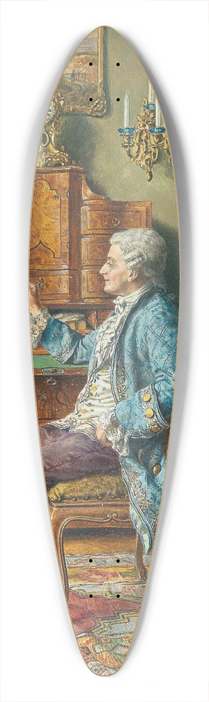 Hans Hamza - Interieur mit Papagei 39.3 inch art pintail longboard deck
