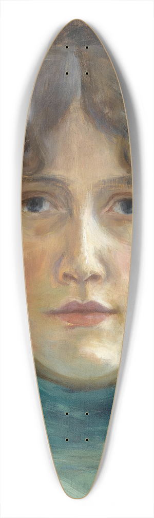 Hans Heyerdahl - Portrett Av Tupsy Jebe (Portrait Of Tupsy Jebe) 39.3 inch art pintail longboard deck