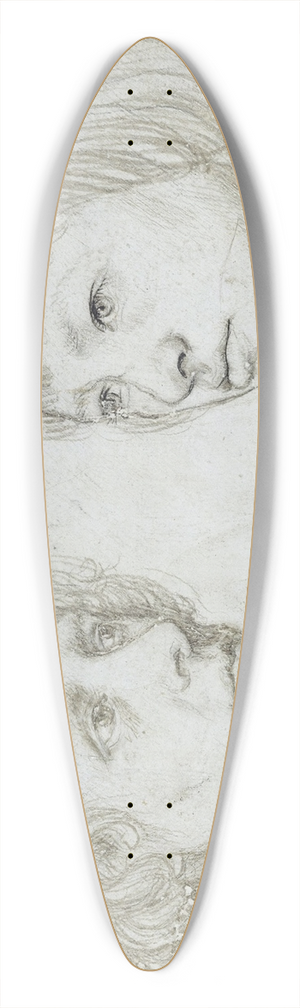 Hans Holbein The Elder - Ambrosius and Hans 39.3 inch art pintail longboard deck