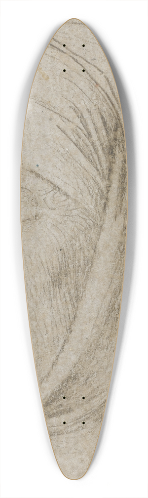 Hans Holbein The Elder - Head of an Old Woman 39.3 inch art pintail longboard deck