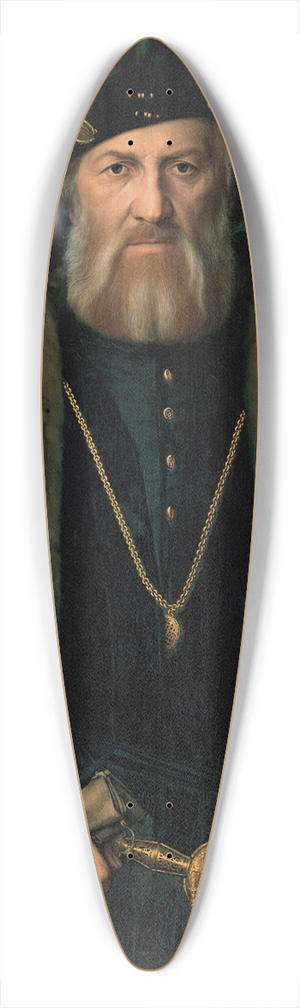 Hans Holbein The Younger - Charles de Solier, Sieur de Morette 39.3 inch art pintail longboard deck