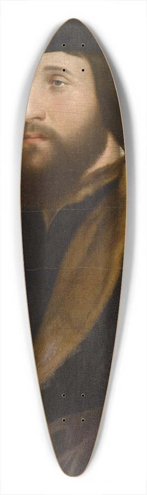 Hans Holbein The Younger - Portrait of an Englishman or Scotsman 39.3 inch art pintail longboard deck Hans Holbein The Younger - Portrait of an Englishman or Scotsman 39.3 inch art pintail longboard deck