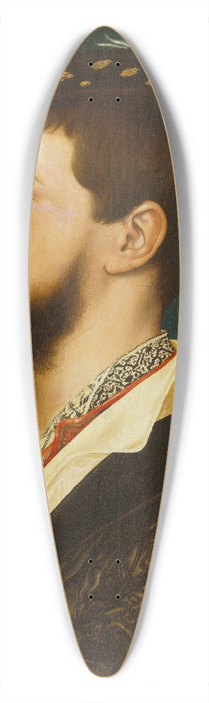 Hans Holbein The Younger - Portrait of Simon George of Cornwall 39.3 inch art pintail longboard deck