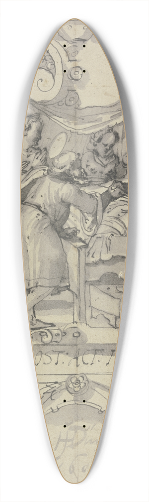 Hans Jakob Dnz - Die Erweckung der Tabitha durch Petrus 39.3 inch art pintail longboard deck