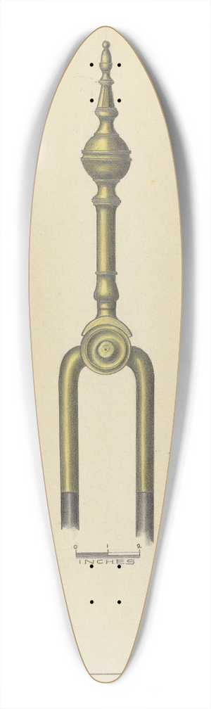 Hans Korsch - Tongs and Shovel 39.3 inch art pintail longboard deck