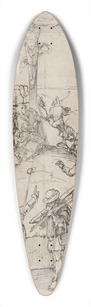 Hans Leonhard Schufelein - Crowded calvary 39.3 inch art pintail longboard deck
