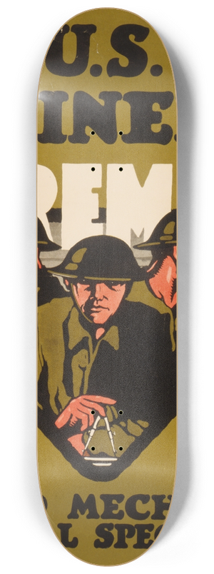 Charles Buckles Falls - U.S. Engineers  Foremost Skilled mechanics, technical specialists 8.25 inch art skate deck