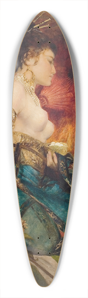 Hans Makart - Die Japanerin 39.3 inch art pintail longboard deck