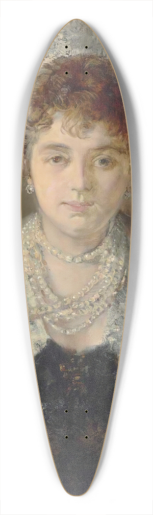 Hans Makart - Portrait Of A Lady, Possibly Johanna (Hanna) Elisabeth Maria Von Klinkosch, Princess Aloys Of Liechtenstein 39.3 inch art pintail longboard deck