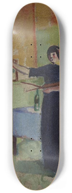 Charles Camoin - Artist in Her Studio 8.25 inch art skate deck