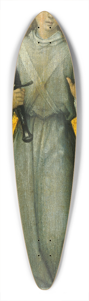Hans Memling - Angel with a Sword 39.3 inch art pintail longboard deck