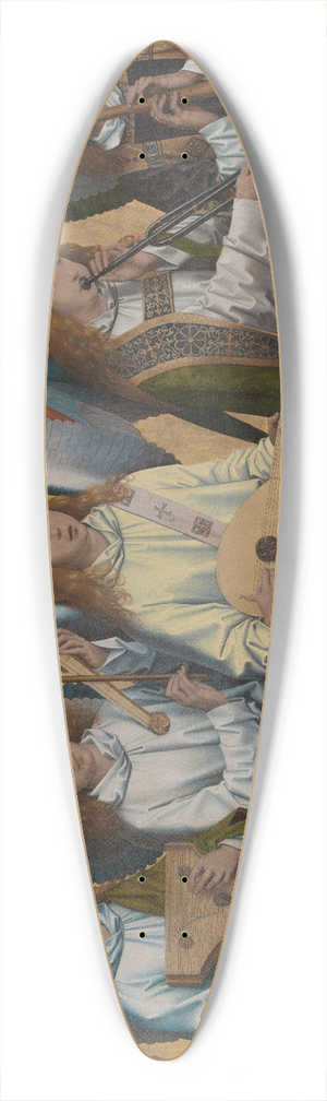 Hans Memling - Music-making Angels 39.3 inch art pintail longboard deck Hans Memling - Music-making Angels 39.3 inch art pintail longboard deck
