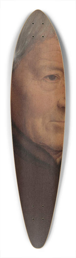 Hans Memling - Portrait of an Old Man 39.3 inch art pintail longboard deck