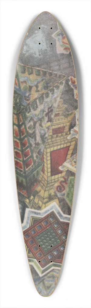 Hans Prinzhorn - Jenseits-Auferstehungs-Myriaden 39.3 inch art pintail longboard deck