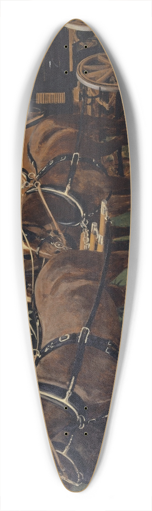 Hans Sandreuter - A Four-in-Hand 39.3 inch art pintail longboard deck Hans Sandreuter - A Four-in-Hand 39.3 inch art pintail longboard deck