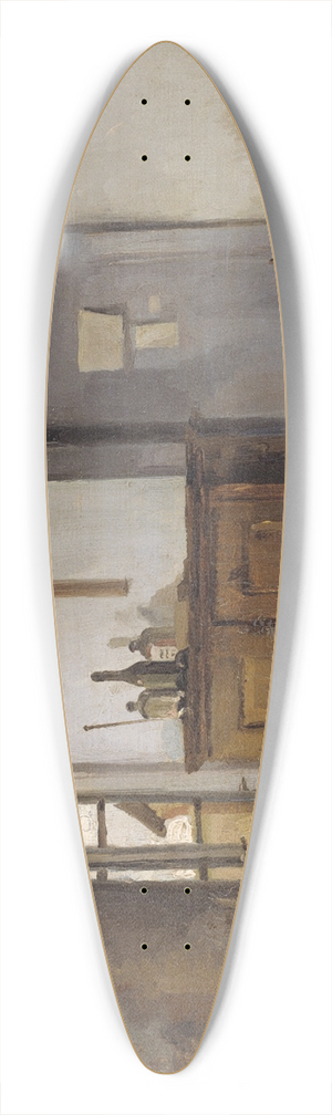 Hans Smidth - En Skolestue Med En Lsende Dreng 39.3 inch art pintail longboard deck Hans Smidth - En Skolestue Med En Lsende Dreng 39.3 inch art pintail longboard deck