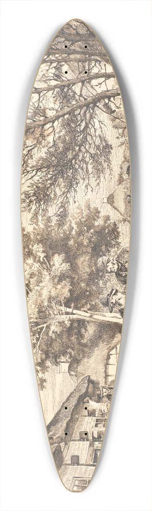 Hans Smidth - Stodderkongen 39.3 inch art pintail longboard deck Hans Smidth - Stodderkongen 39.3 inch art pintail longboard deck