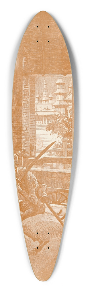 Hans Tegner - Fairy tales and stories pl02 39.3 inch art pintail longboard deck