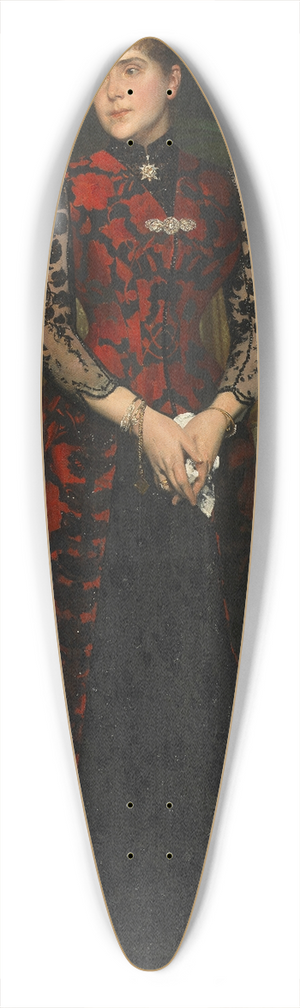 Hans Temple - Louise Wagner, Gattin des Architekten Otto Wagner 39.3 inch art pintail longboard deck